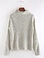 cheap Women&#039;s Sweaters-Women&#039;s Casual / Daily Solid Colored Long Sleeve Regular Pullover, Cowl Neck White / Red One-Size