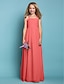 cheap Junior Bridesmaid Dresses-Sheath / Column Floor Length Halter Neck Chiffon Summer Junior Bridesmaid Dresses&amp;Gowns With Ruched Kids Wedding Guest Dress 4-16 Year