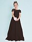 cheap The Wedding Store-A-Line Floor Length Scoop Neck Lace Junior Bridesmaid Dresses&amp;Gowns With Lace Kids Wedding Guest Dress 4-16 Year