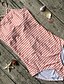 tanie Bikini i odzież kąpielowa-Damskie Wyrafinowany styl Jednoczęściowy Kostium kąpielowy Prążki Pasek Stroje kąpielowe Kostiumy kąpielowe Niebieski Rumiany róż