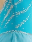 Χαμηλού Κόστους Καλλιτεχνικό πατινάζ-Φόρεμα για φιγούρες πατινάζ Γυναικεία Κοριτσίστικα Patinaj Φορέματα Ροζ Γιαν Μπλε του Αιγαίου Λευκό Κουρελού Δίχτυ Σπαντέξ Εξάσκηση Ανταγωνισμός Ενδυμασία πατινάζ Χειροποίητο Κοσμήματα Στρας Αμάνικο