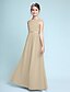 cheap Flower Girl Dresses-A-Line Floor Length Scoop Neck Chiffon Junior Bridesmaid Dresses&amp;Gowns With Lace Kids Wedding Guest Dress 4-16 Year