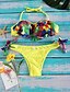 abordables Maillots de Bain Femme &amp; Bikinis-Femme Fleur Jaune Tankinis Maillots de Bain - Imprimé S M L Jaune