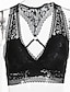 cheap Bras-Women&#039;s Wireless Bras Lace Jacquard Daily Formal Polyester Sexy White Black / Normal