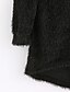 preiswerte Damen Pullover-Damen Solide Pullover Kaschmir Langarm Standard Pullover Cardigans Rundhalsausschnitt Herbst Winter Weiß Schwarz Rote