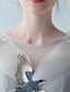 Χαμηλού Κόστους Φορέματα Χορού Αποφοίτησης-Γραμμή Α Με Κόσμημα Μέχρι τον αστράγαλο Τούλι Sheer Lace Επίσημο Βραδινό Φόρεμα με Κέντημα Δαντέλα με Embroidered Bridal