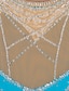 abordables Patinage Artistique-Robe de Patinage Artistique Femme Fille Patinage Robes Rose clair Bleu égéen Blanche Patchwork Maille Spandex Entraînement Compétition Tenue de Patinage Fait à la main A Bijoux Strass Sans Manches