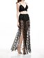 cheap Women&#039;s Two Piece Sets-Women&#039;s Going out / Club Tank Top - Solid Colored, Sequins / Tassel Skirt Strap / Summer / Split / Sheer