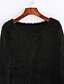 preiswerte Damen Pullover-Damen Solide Pullover Kaschmir Langarm Standard Pullover Cardigans Rundhalsausschnitt Herbst Winter Weiß Schwarz Rote