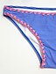 abordables Biquinis y Bañadores para Mujer-Mujer Sólido / Con Lazo Halter Azul Piscina Bikini Bañadores - Un Color S M L