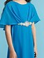 cheap Junior Bridesmaid Dresses-Sheath / Column Jewel Neck Floor Length Chiffon Junior Bridesmaid Dress with Pleats / Beading