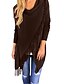 cheap Women&#039;s Blouses &amp; Shirts-Women&#039;s Blouse T shirt Tee Shirt Green Wine Red Plain Solid Colored Tassel Fringe Long Sleeve Going out Streetwear Tassel Round Neck Plus Size S