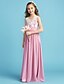 cheap Junior Bridesmaid Dresses-Princess Floor Length Queen Anne Chiffon Junior Bridesmaid Dresses&amp;Gowns With Lace Kids Wedding Guest Dress 4-16 Year