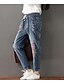 preiswerte Damenhosen-Damen Jeans Hose - Druck, Stickerei / Ausgehen