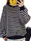 cheap Women&#039;s Hoodies &amp; Sweatshirts-Women&#039;s Cotton Sweatshirt - Striped / Fine Stripe