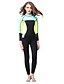 cheap Wetsuits &amp; Diving Suits-HISEA® Women&#039;s Full Wetsuit 3mm SCR Neoprene Diving Suit Thermal / Warm Stretchy Long Sleeve Back Zip - Swimming Diving Water Sports Classic Spring Summer Winter