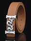 cheap Men&#039;s Accessories-Men&#039;s Waist Belt Leather Belt Solid Colored