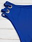 preiswerte Bikinis und Bademode-Damen Badeanzug Bikinis Bademode mit Schnürung Einfarbig Schwarz Wein Blau Stirnband Trägerlos Badeanzüge