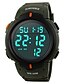 cheap Luxury Watches-SKMEI Men&#039;s Sport Watch Digital Watch Digital Luxury Water Resistant / Waterproof Quilted PU Leather Black Digital - White Black / Green Red / Calendar / date / day / Stopwatch / Noctilucent