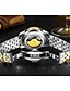 お買い得  機械式腕時計-Tevise 男性用 機械式時計 中国 自動巻き 耐水 ステンレス バンド ぜいたく カジュアル クール ブラック 白 シルバー ゴールド