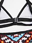 cheap Women&#039;s Swimwear-Women&#039;s Swimwear Bikini Swimsuit Print Geometric Screen Color Bathing Suits / Sexy