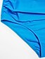 preiswerte Bikinis und Bademode-Damen Retro Halter Blau Bandeau Hohe Taillenlinie Bikinis Bademode Badeanzug - Punkt Rückenfrei S M L Blau