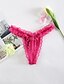 cheap Panties-Women&#039;s Lace G-strings &amp; Thongs Panties / Ultra Sexy Panties - Lace, Solid Colored Low Waist Fuchsia Red Pink One-Size
