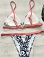 ieftine Bikini &amp; Costume Baie-Pentru femei Bikini Costum de baie Imprimeu Multicolor Bustieră Costume de Baie Costume de baie Roz Îmbujorat