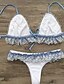 voordelige Bikini&#039;s &amp; Badmode-Dames Actief Strapless Bikini - Kleurenblok / Kant