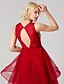 cheap Cocktail Dresses-A-Line Sparkle &amp; Shine High Low Beaded &amp; Sequin Homecoming Cocktail Party Dress Jewel Neck Sleeveless Asymmetrical Tulle with Beading Cascading Ruffles 2021