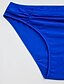 cheap One-piece swimsuits-Women&#039;s Plus Size Strap Navy Blue Fuchsia Royal Blue Wrap Briefs Bikini Swimwear - Solid Colored Basic XL XXL XXXL Navy Blue / Sexy