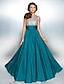 cheap Special Occasion Dresses-A-Line Sparkle Dress Prom Floor Length Sleeveless One Shoulder Chiffon Over Satin with Sequin 2022