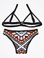 cheap Women&#039;s Swimwear-Women&#039;s Swimwear Bikini Swimsuit Print Geometric Screen Color Bathing Suits / Sexy