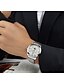 preiswerte Mechanische Uhren-Tevise Herrn Mechanische Uhr Chinesisch Automatikaufzug Wasserdicht Edelstahl Band Luxus Freizeit Cool Schwarz Weiß Silber Gold