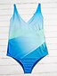 cheap One-piece swimsuits-Women&#039;s Swimwear One Piece Swimsuit Print Rainbow Blue Purple Wrap Strap Bathing Suits