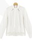 cheap Women&#039;s Blouses &amp; Shirts-Women&#039;s Shirt - Solid Colored White XXL / Spring / Summer