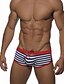 baratos Roupas de Banho Masculinas-Homens Calcinhas, Shorts &amp; Calças de Praia Roupa de Banho roupa de banho - Listrado S M L Vermelho