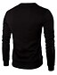 cheap Men&#039;s Casual T-shirts-Men&#039;s T shirt Tee Solid Colored Round Neck Black Long Sleeve Daily Weekend Slim Tops Cotton