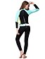 cheap Wetsuits &amp; Diving Suits-HISEA® Women&#039;s Full Wetsuit 3mm SCR Neoprene Diving Suit Thermal / Warm Stretchy Long Sleeve Back Zip - Swimming Diving Water Sports Classic Spring Summer Winter