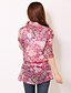 cheap Women&#039;s Blouses &amp; Shirts-Women&#039;s Daily Blouse - Floral Print V Neck Blue / Spring / Summer