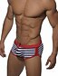 baratos Roupas de Banho Masculinas-Homens Calcinhas, Shorts &amp; Calças de Praia Roupa de Banho roupa de banho - Listrado S M L Vermelho