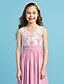 cheap Junior Bridesmaid Dresses-Princess Floor Length Queen Anne Chiffon Junior Bridesmaid Dresses&amp;Gowns With Lace Kids Wedding Guest Dress 4-16 Year