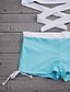 abordables Bikinis-Mujer Bañadores Bikini Traje de baño Cruzado Color sólido Verde Claro Rosa Azul Marino Venda Cuello halter Trajes de baño Deportivo