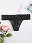 cheap Panties-Women&#039;s Lace Lace Ultra Sexy Panties Jacquard Mid Waist Black White Blue M XL XXL