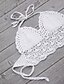 cheap One-piece swimsuits-Women&#039;s Solid Tassel Mesh One-piece Swimsuit Solid Colored Halter Neck Swimwear Bathing Suits White Khaki / Padless / Cotton