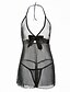 cheap Sexy Lingerie-Women&#039;s Sexy Babydoll &amp; Slips Ultra Sexy Nightwear Solid Colored Gray S M L