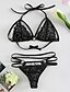 cheap Women&#039;s Sexy Lingerie-Women&#039;s Lace Bras Bra &amp; Panty Set Solid Colored Sexy Black