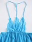 cheap Pajamas &amp; Loungewear-Women&#039;s Sexy Babydoll &amp; Slips Ultra Sexy Nightwear - Lace Solid Colored Blue S M L
