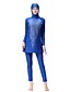 cheap Diving Suits &amp; Rash Guards-Women&#039;s Swimwear Burkini Normal Swimsuit Color Block Black Navy Blue Blue Fuchsia Halter Neck Bathing Suits Basic Boho