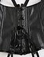 abordables Corsets et lingerie sculptante-Lacet Corset - Mosaïque Femme Polyuréthane Noir S M L / Érotique
